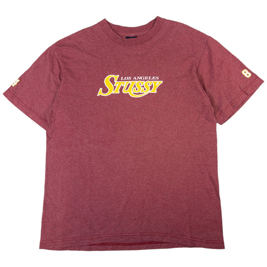 Vintage Stussy LA Lakers Logo T Shirt Size M