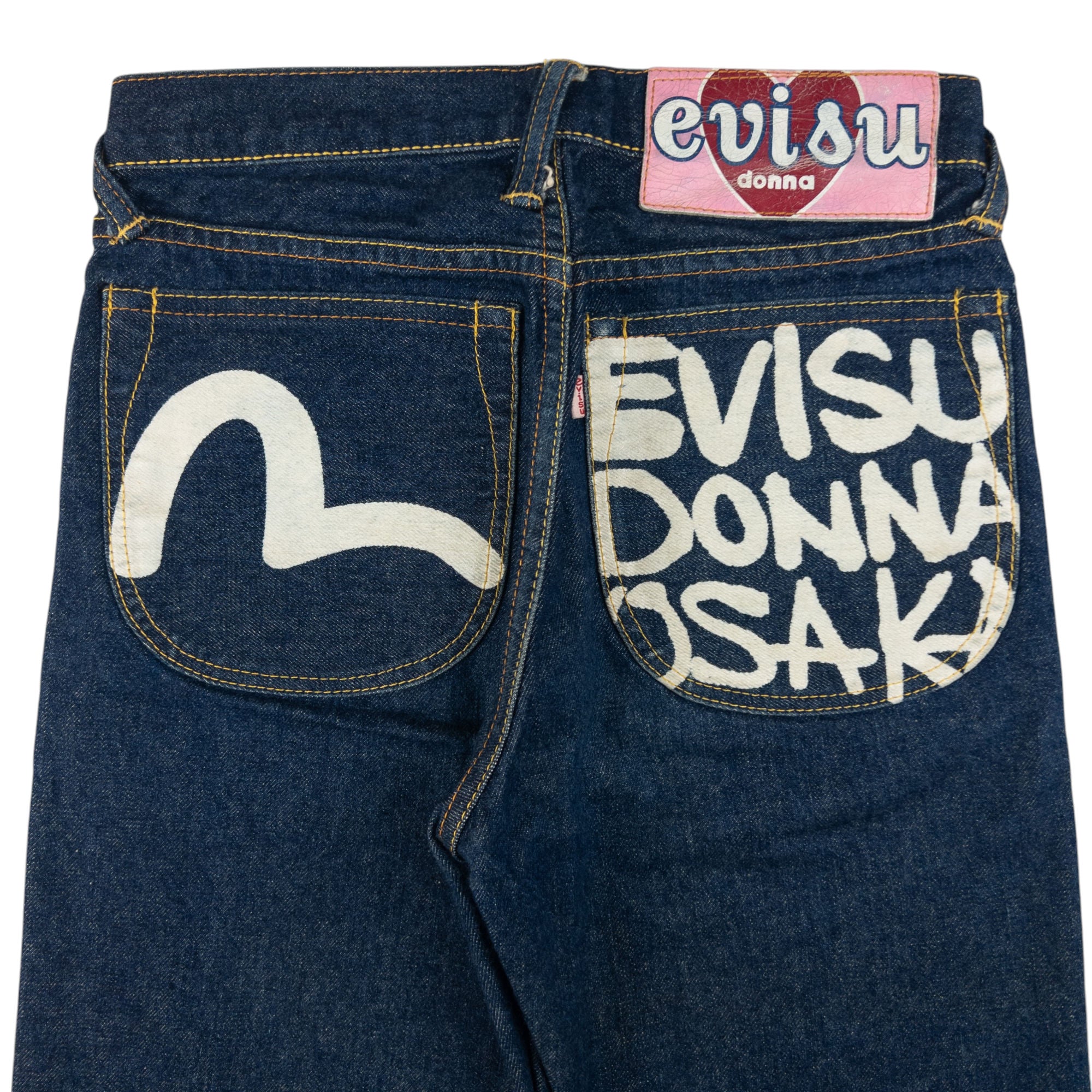 Vintage Evisu Donna Osaka Gull Japanese Denim Jeans Size W25