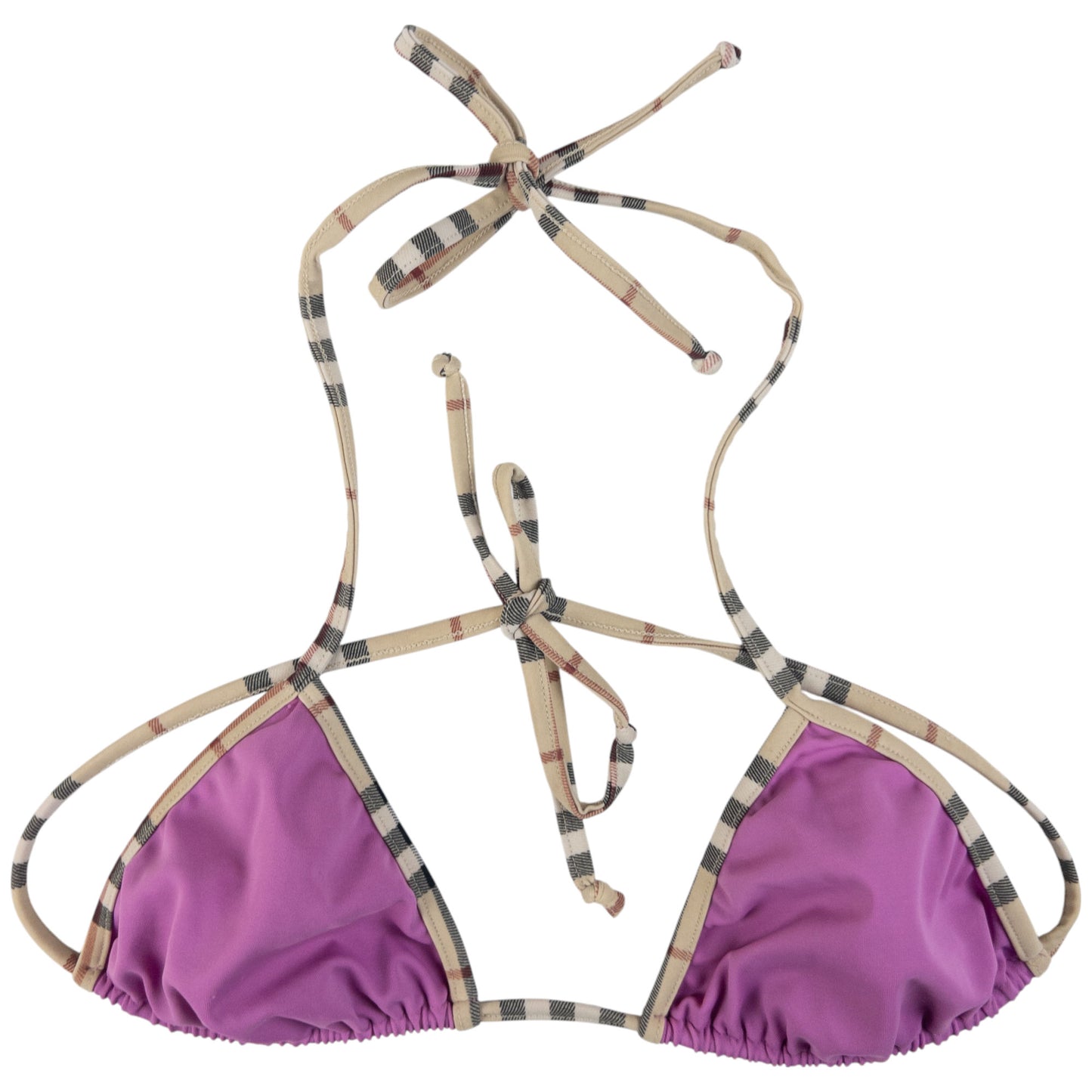 Vintage Burberry Nova Check Bikini Set Size S