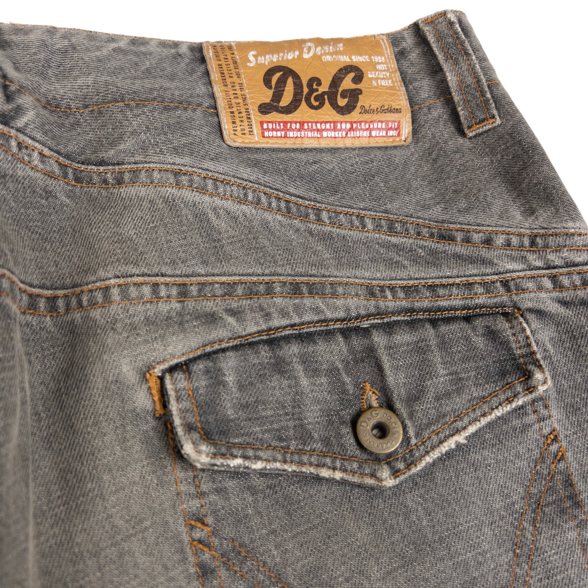 Vintage Dolce & Gabbana Multi Pocket Denim Jeans Size W36