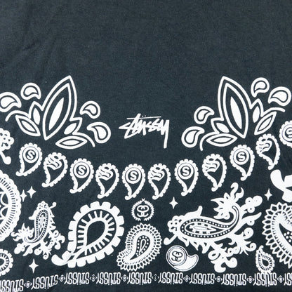 Vintage Stussy Paisley Henna Long Sleeve Graphic T Shirt Size M