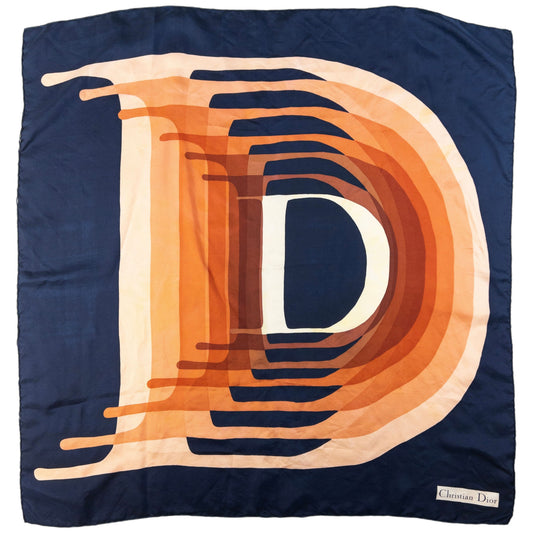 Vintage Dior Gradient Silk Scarf