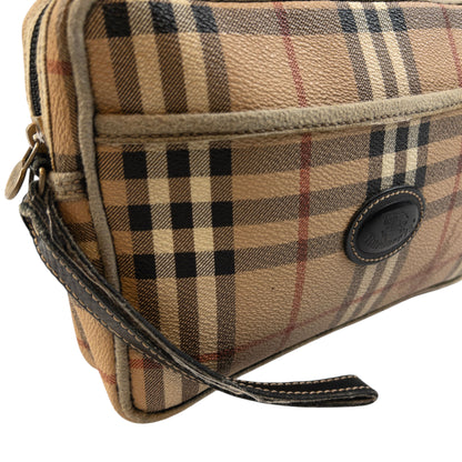 Vintage Burberry Nova Check Travel Wash Bag