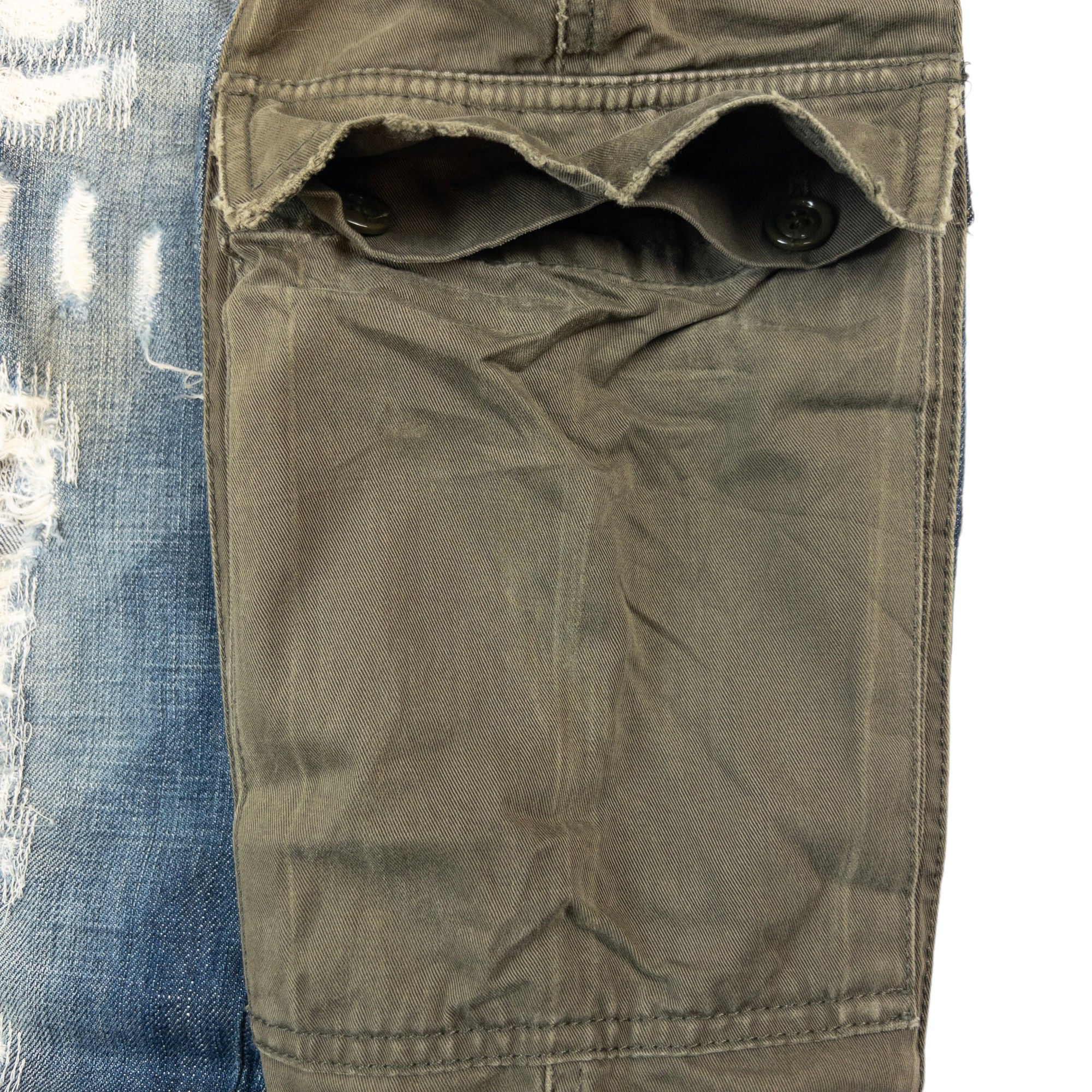 Vintage Dolce & Gabbana Denim Cargo Split Trousers Size W31