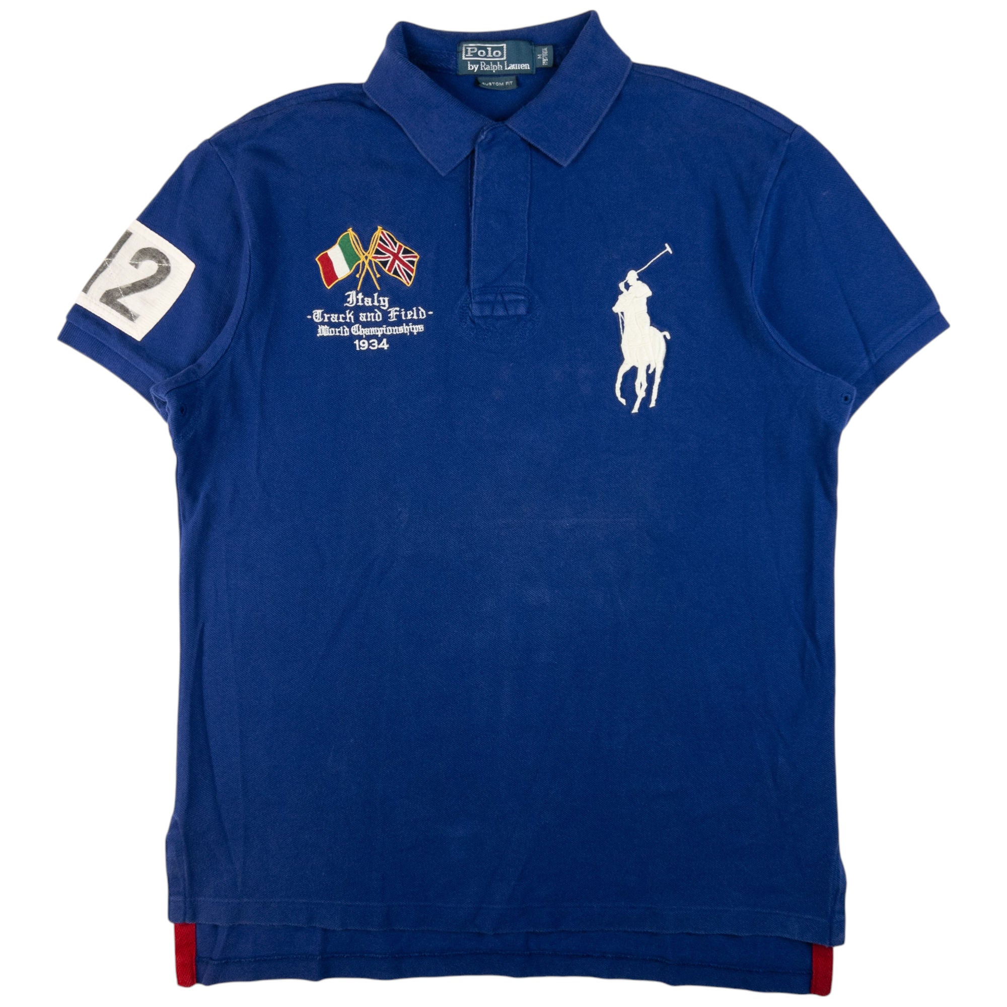 Vintage Polo Ralph Lauren Italy Track Field Championship Polo Shirt Size M Second Wave Vintage second wave vintage store