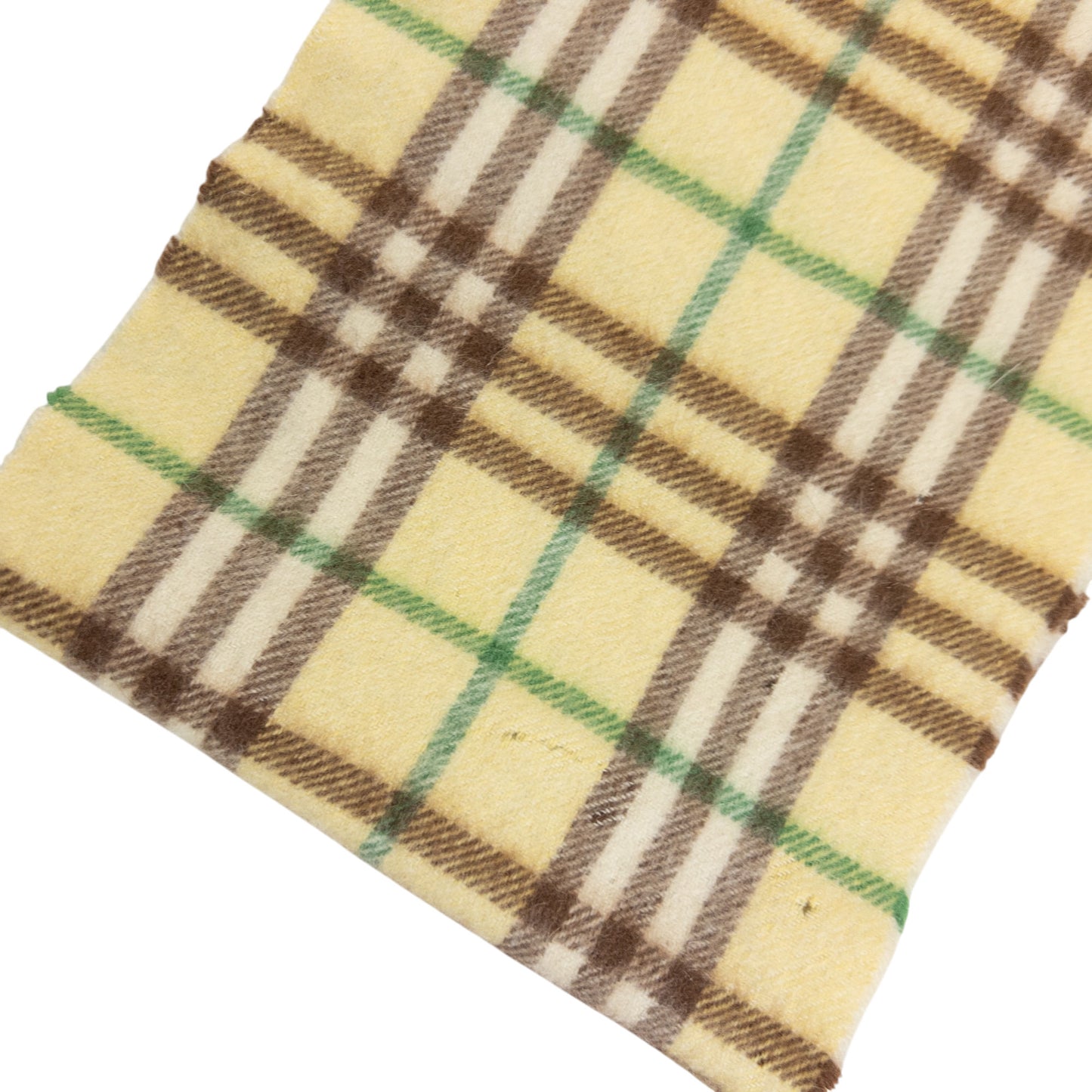 Vintage Burberry Nova Check Cashmere Tassel Scarf