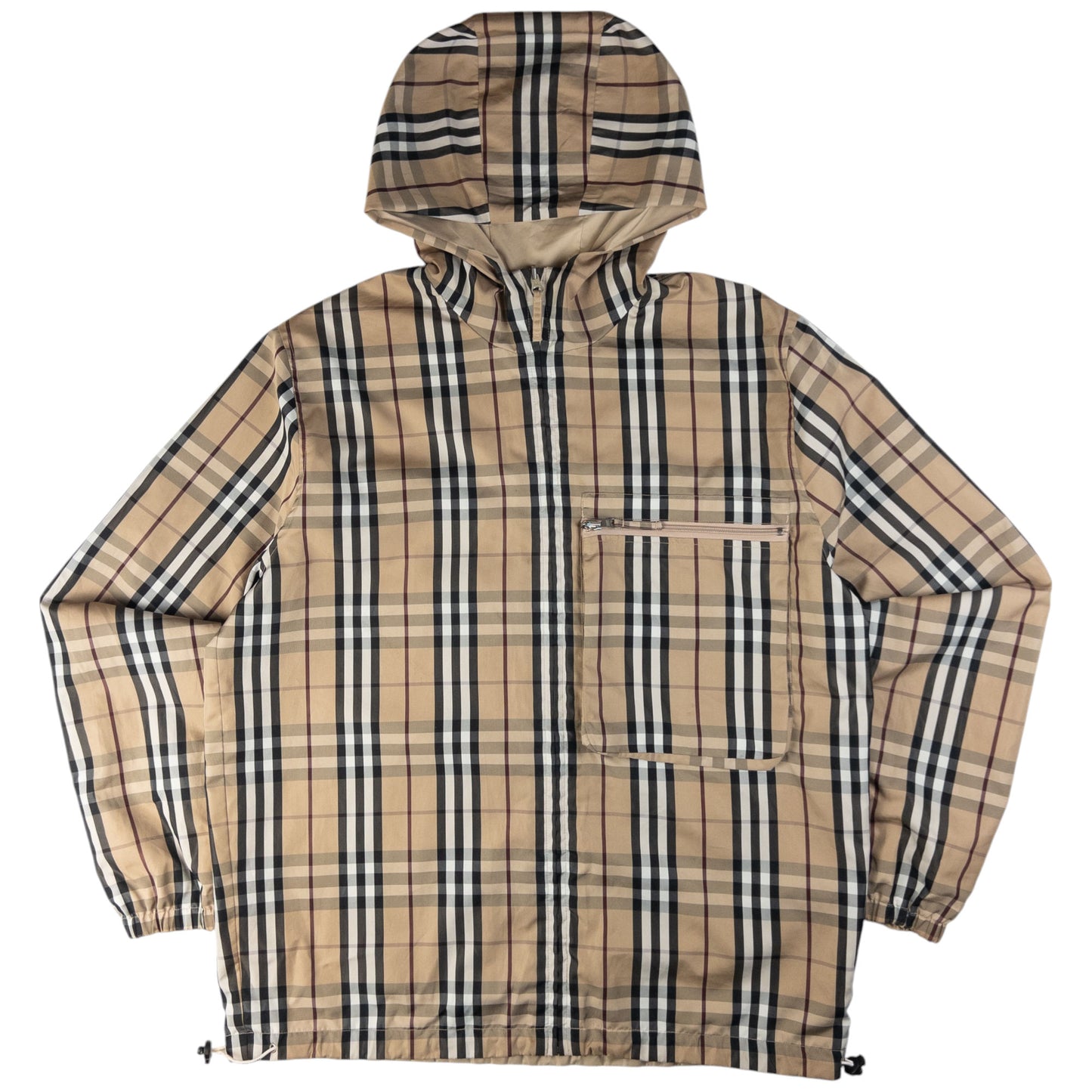 Vintage Burberry Nova Check Reversible Zip Up Jacket Size L