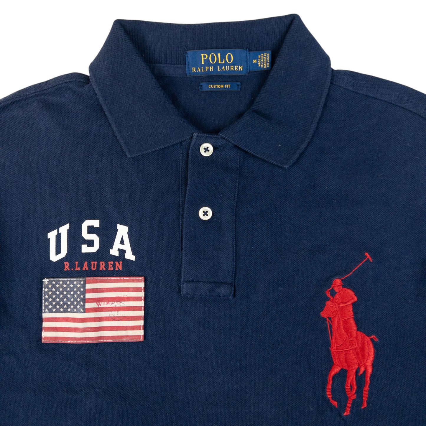 Vintage Polo Ralph Lauren USA Polo Shirt Size M