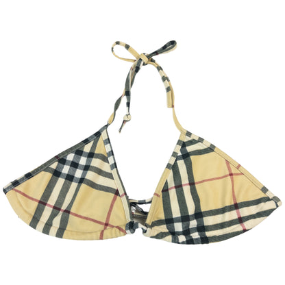 Vintage Burberry Nova Check Bikini Set Size M