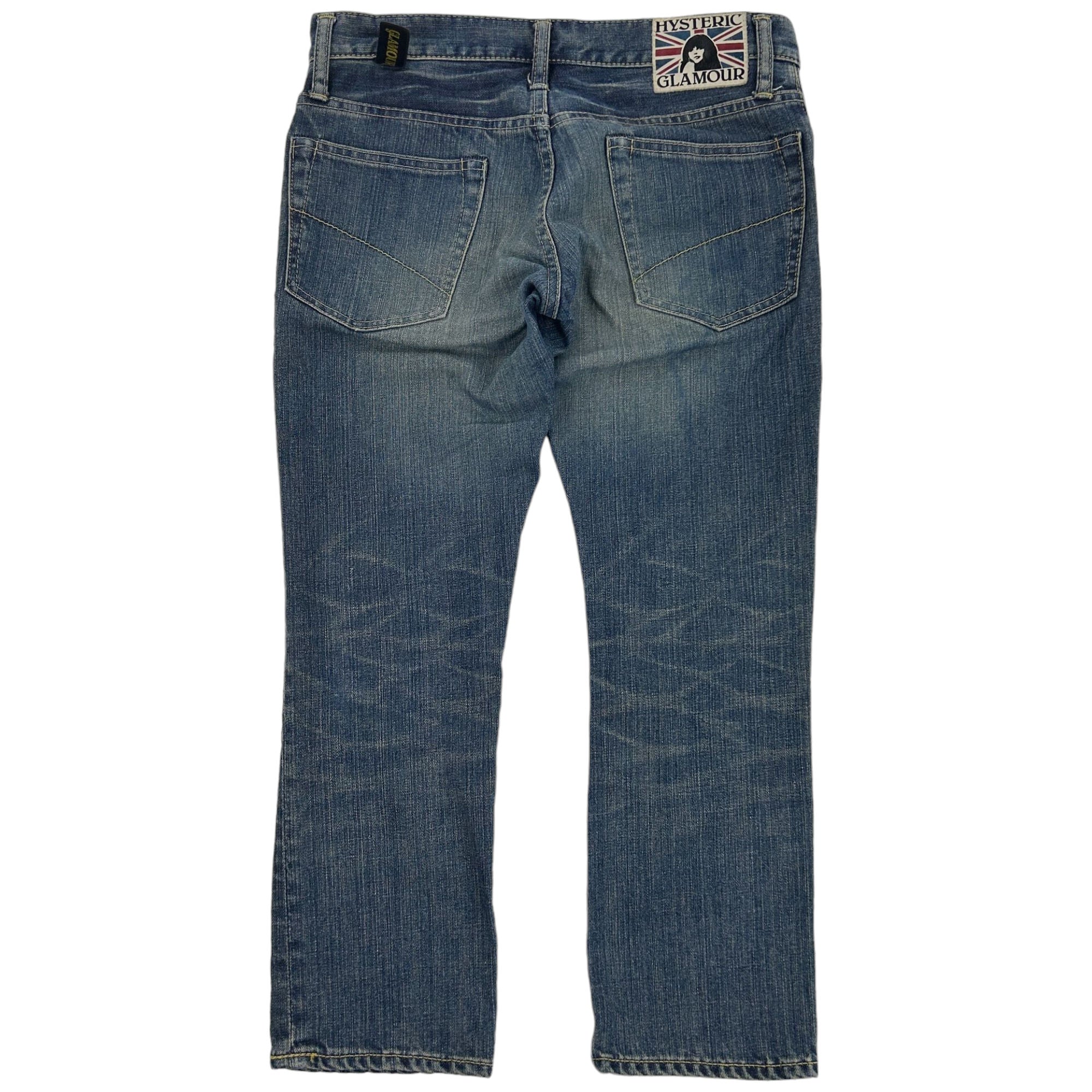 Hysteric Glamour Blue Jeans Studded Trousers Cotton y2k Streetwear 