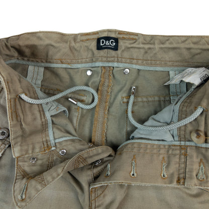 Vintage Dolce & Gabbana Multi Pocket Cargo Shorts Size W34