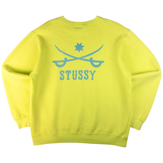 Vintage Stussy International Cross Swords Sweatshirt Size L