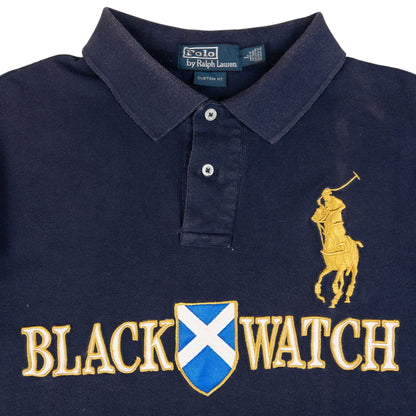 Vintage Polo Ralph Lauren Scotland Black Watch Polo Shirt Size L