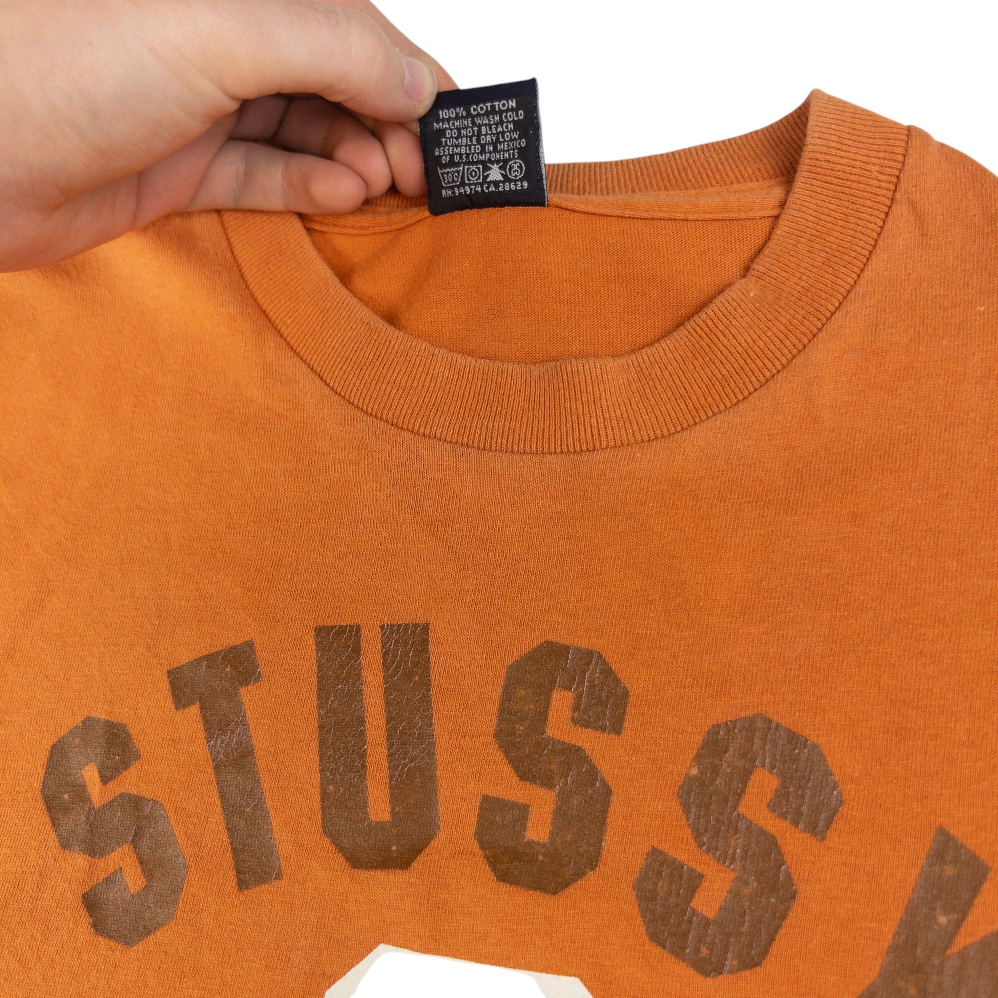 Vintage Stussy College Graphic T Shirt Size L