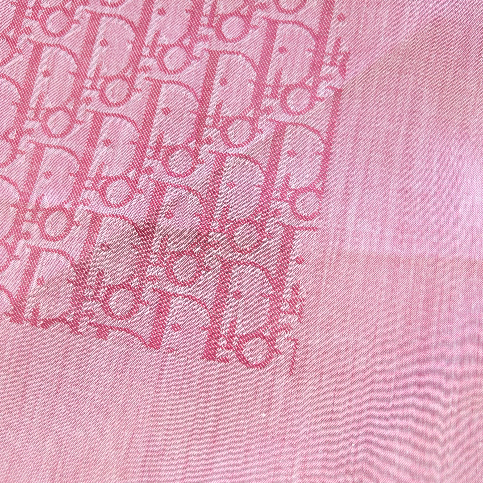 Christian Dior Scarf Pink Monogram Women's 00s Vintage | Second Wave ...