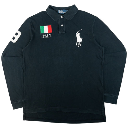 Vintage Polo Ralph Lauren Italy Long Sleeve Polo Shirt Size L