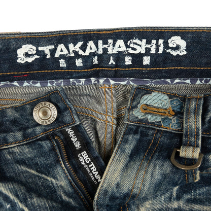 Vintage Big Train Takahashi Embroidered Eagle Japanese Denim Jeans Size W31