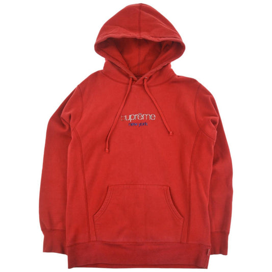 Vintage Supreme Classic Logo Hoodie Size M