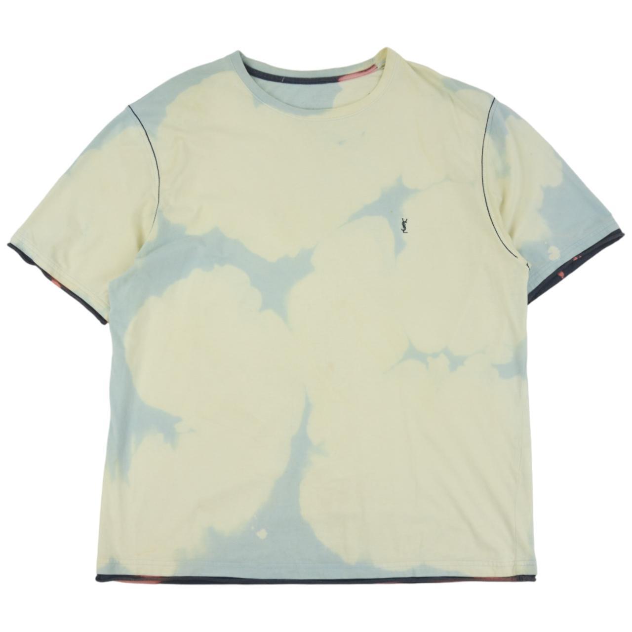 Vintage YSL Yves Saint Laurent Bleach Splatter T Shirt Size L - second wave  vintage store