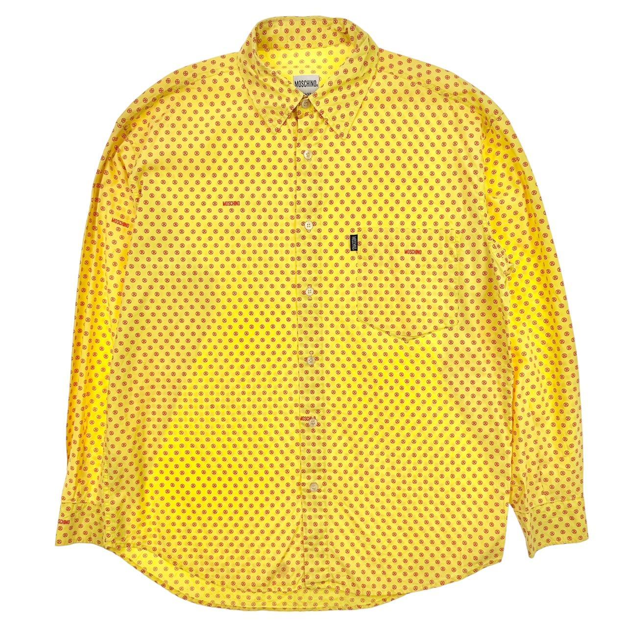 Vintage Moschino monogram button shirt size M