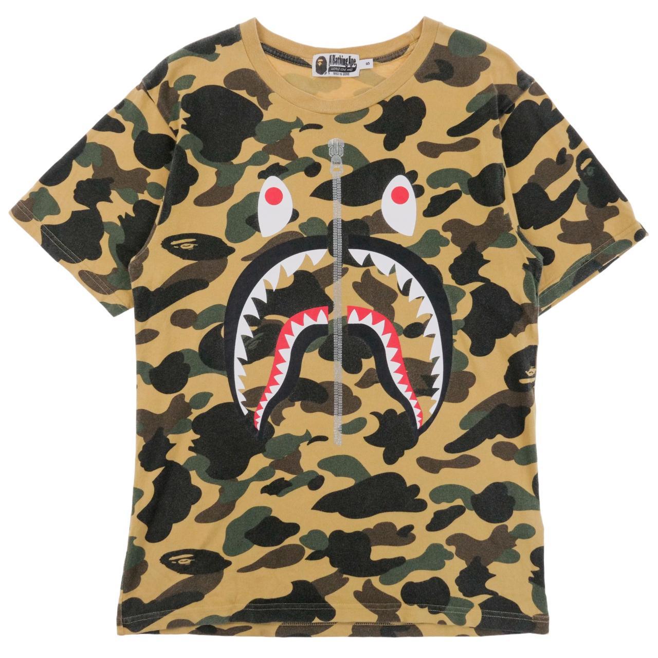 Vintage BAPE Shark Camo T Shirt Size S