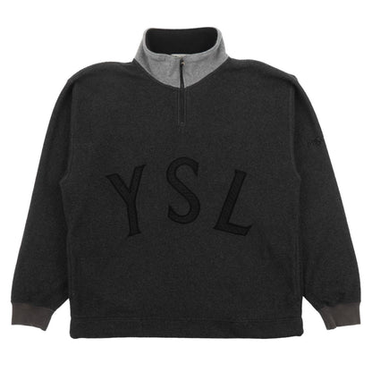 Vintage YSL Yves Saint Laurent Q Zip Fleece Jacket Size M