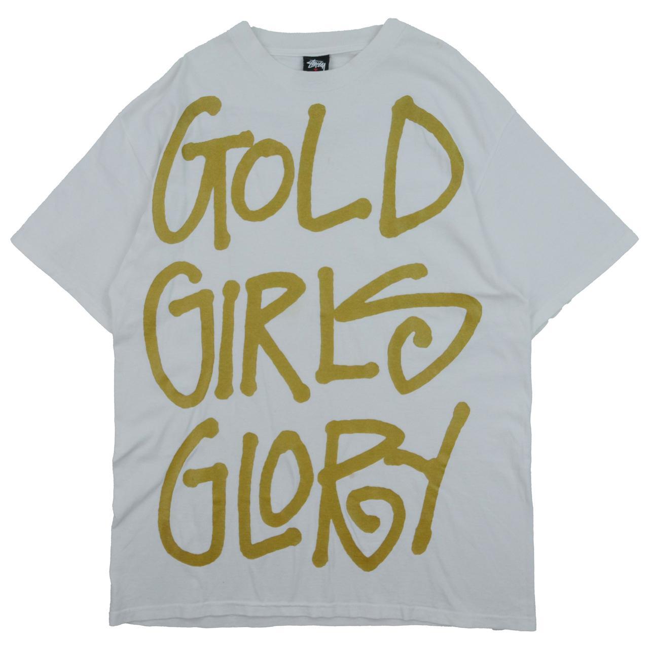 STUSSY Gold Girls Glory TEE L
