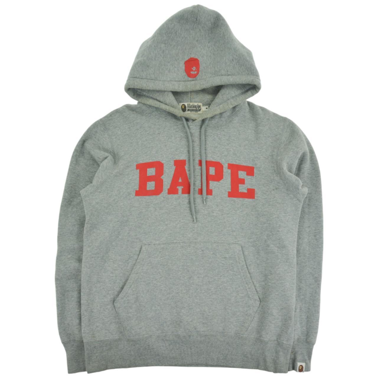 Shop BAPE Logo Monogram Velour Shark Full Zip Hoodie Online