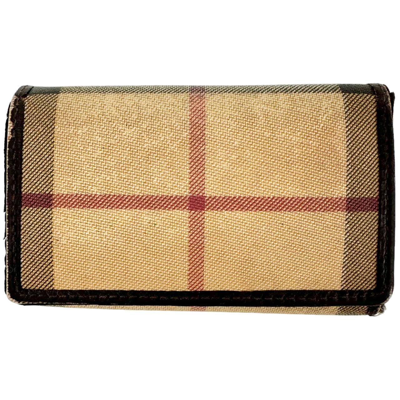 Vintage Burberry Nova Check Key Holder