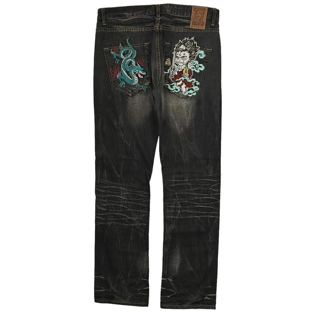 Vintage Dragon and Monster Japanese denim jeans W36