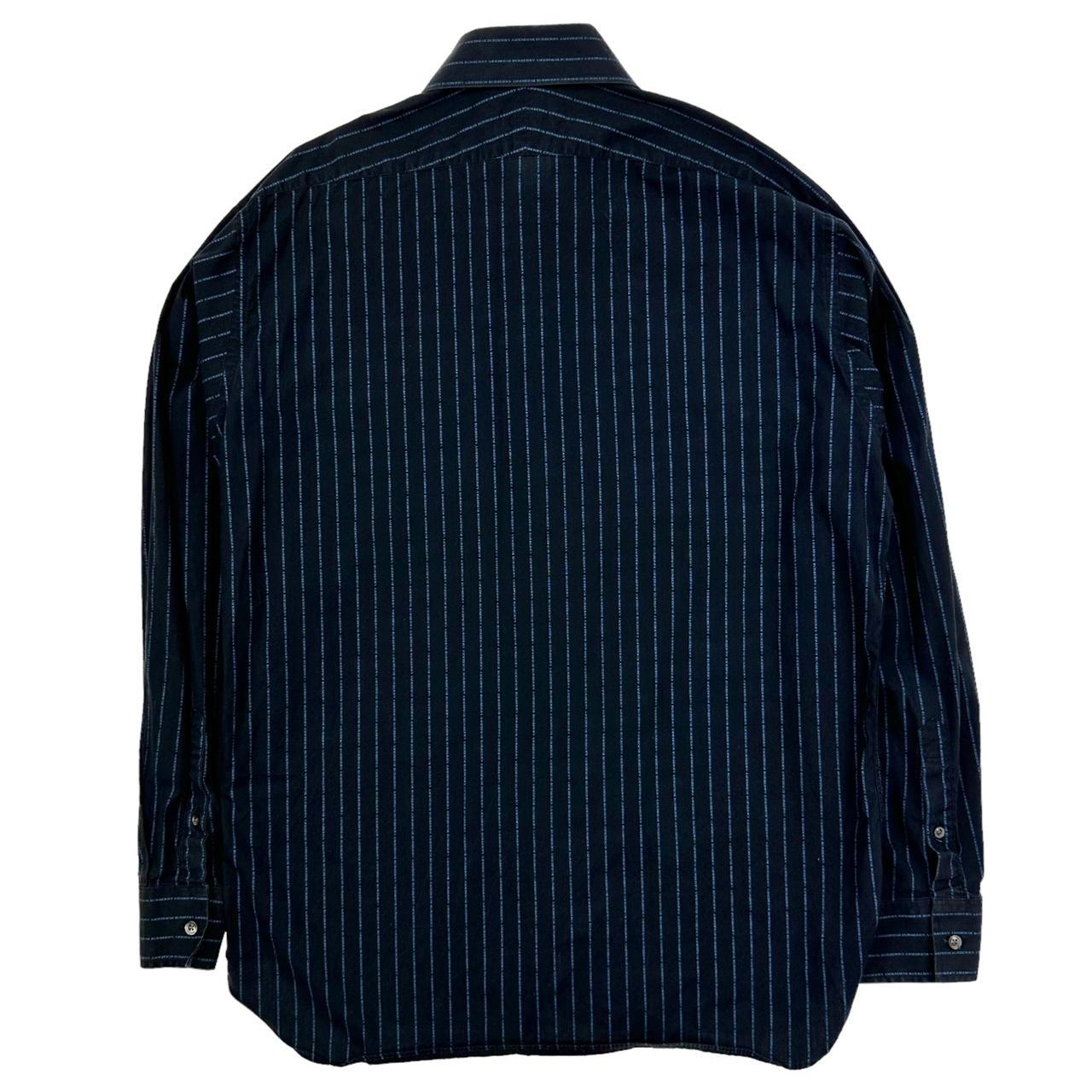 Burberry indigo blue shirt best sale