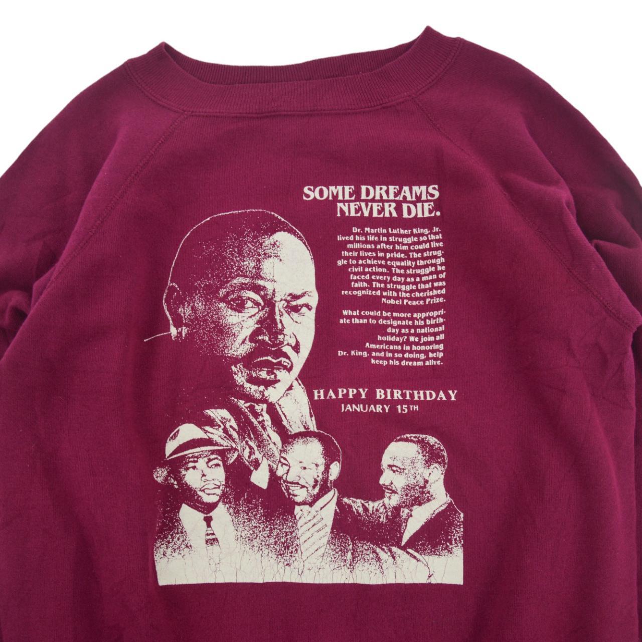 Vintage MLK Martin Luther King Graphic Sweatshirt Size S