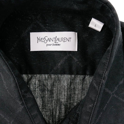 Vintage YSL Yves Saint Laurent Monogram Shirt Size L