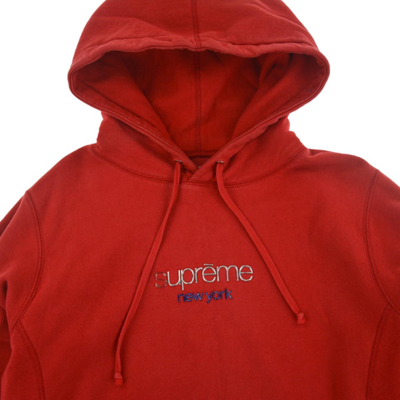 Supreme chrome classic logo hoodie online