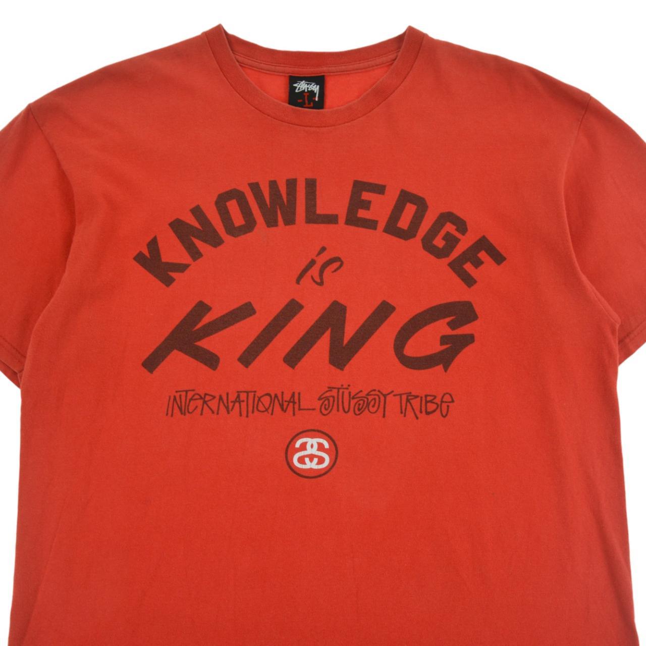 Vintage Stussy Knowledge Is King T Shirt Size L