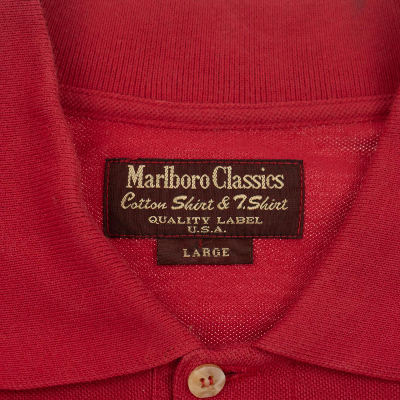 Forsømme mave At læse Vintage Marlboro Classics Long Sleeve Polo Shirt Size L - second wave  vintage store