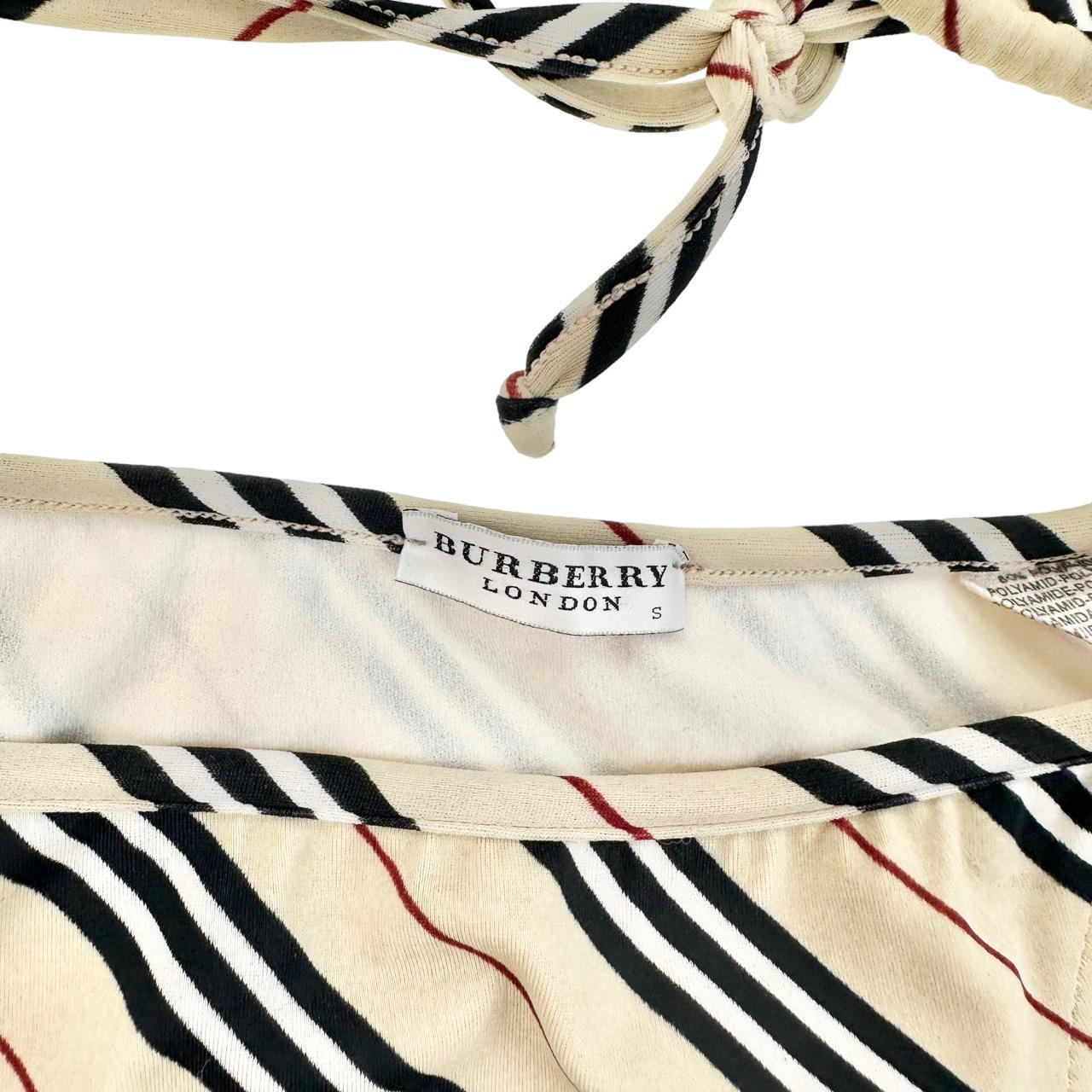 Vintage Burberry Nova Stripe Bikini Set