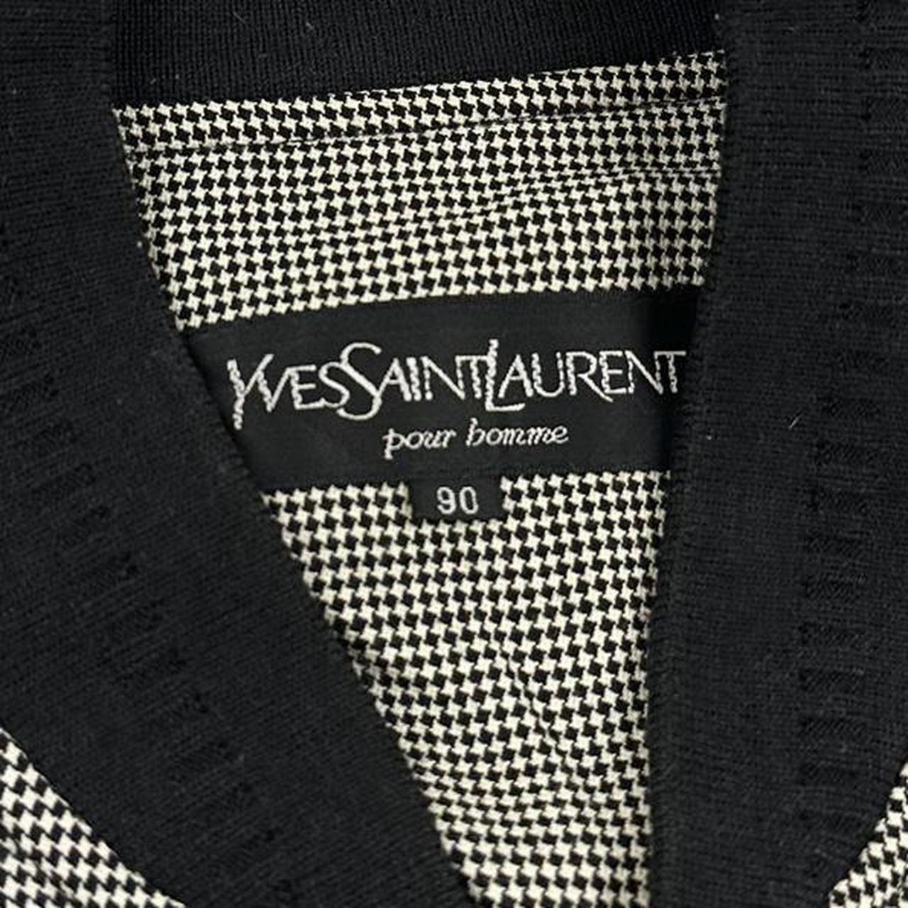 Vintage YSL Yves Saint Laurent checked Harrington jacket size S