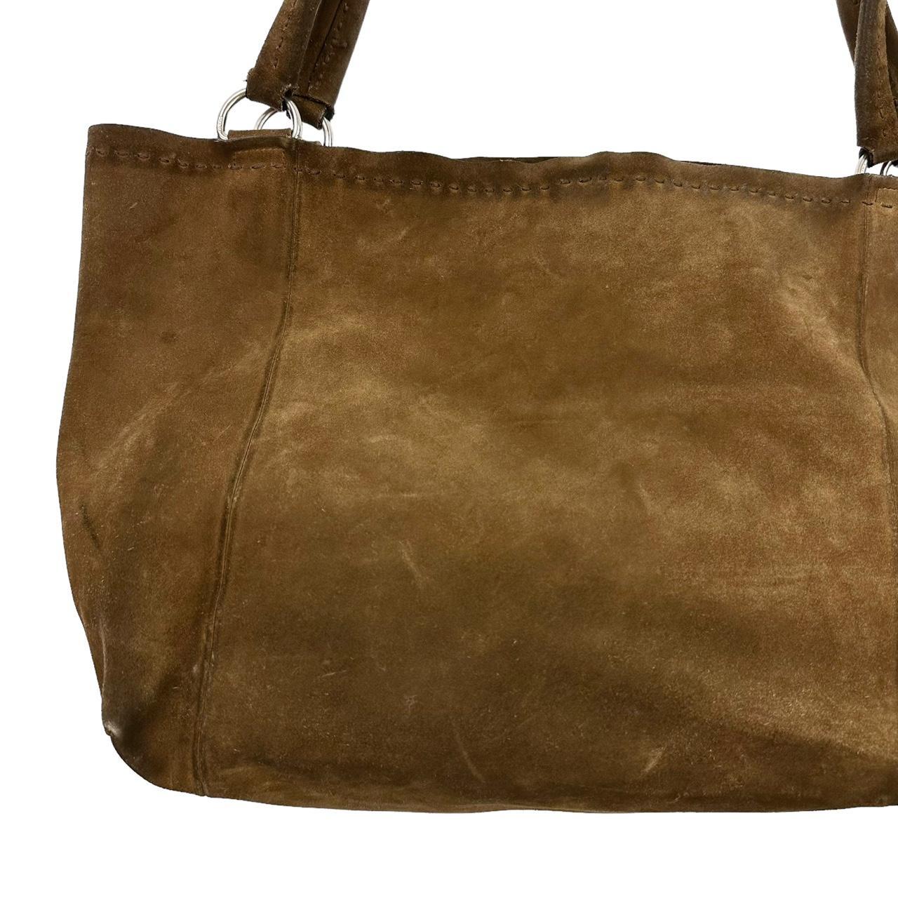 Prada Shoulder Bag Suede Black Auction