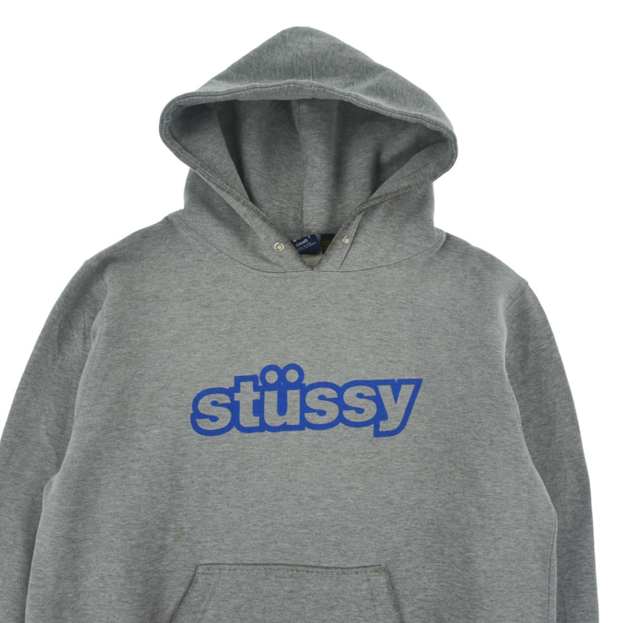 Vintage Stussy Spellout Hoodie Size S