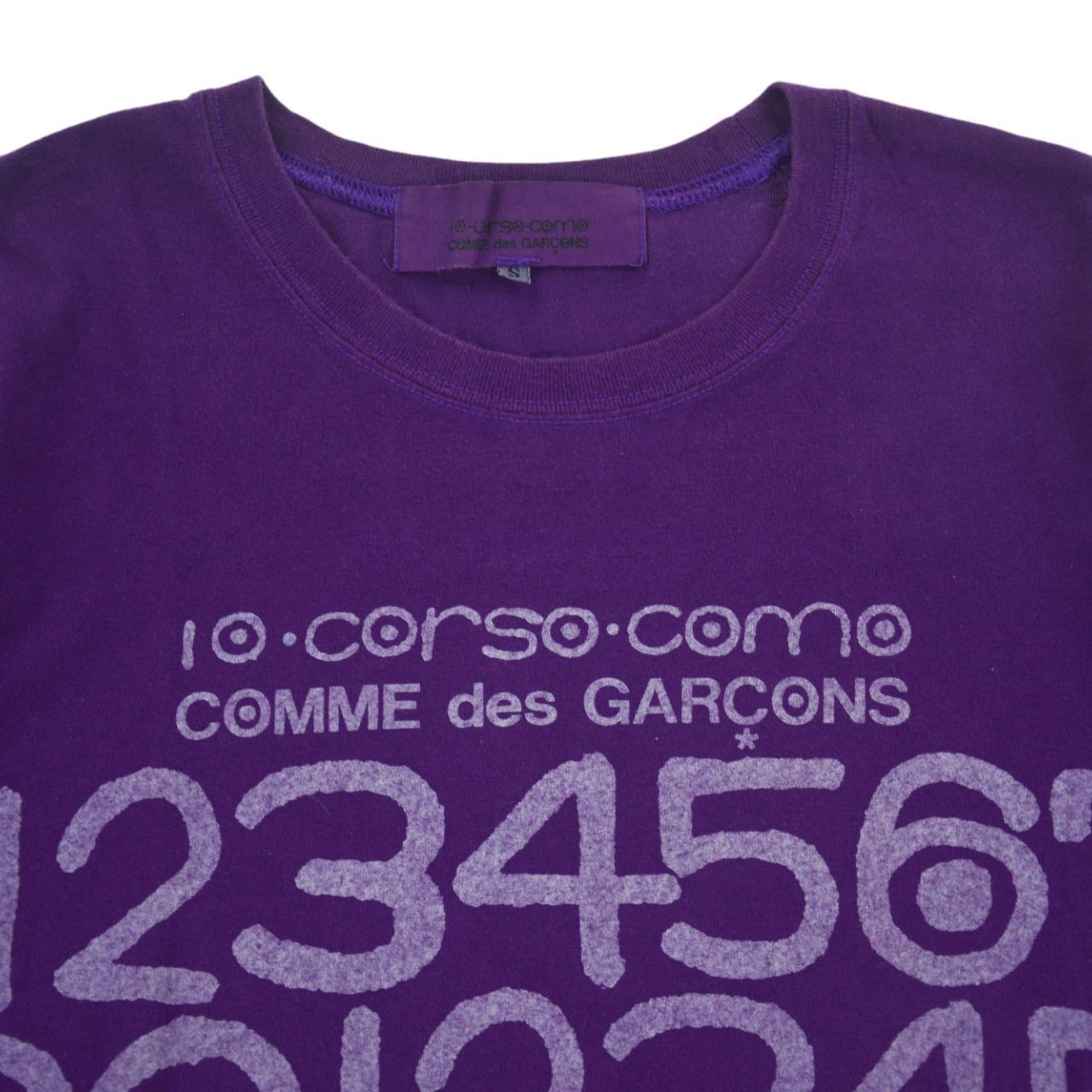 Comme des garcons cheap purple t shirt