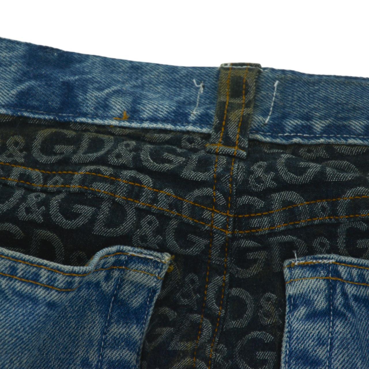 Vintage DOLCE & GABBANA Jeans Monogram Pattern Authentic 