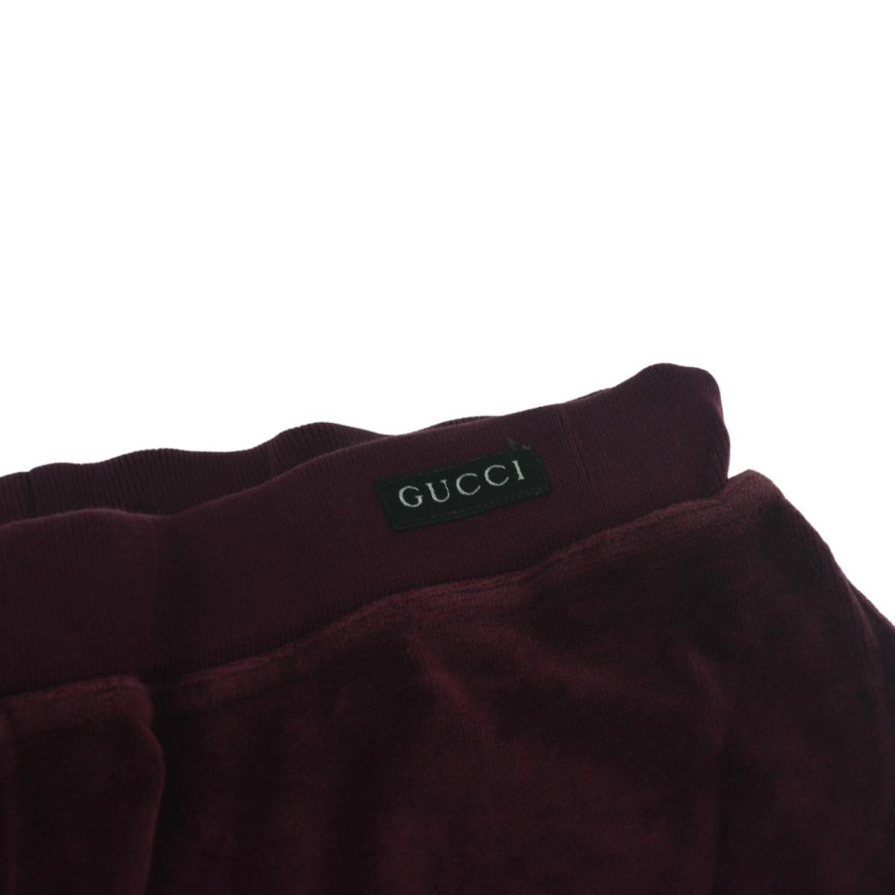 Vintage Gucci Velour Joggers Women's Size W28 - second wave