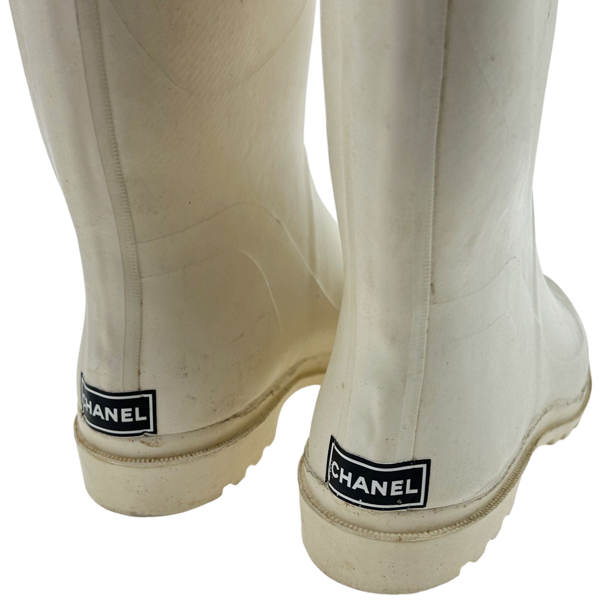 Chanel wellington boots best sale