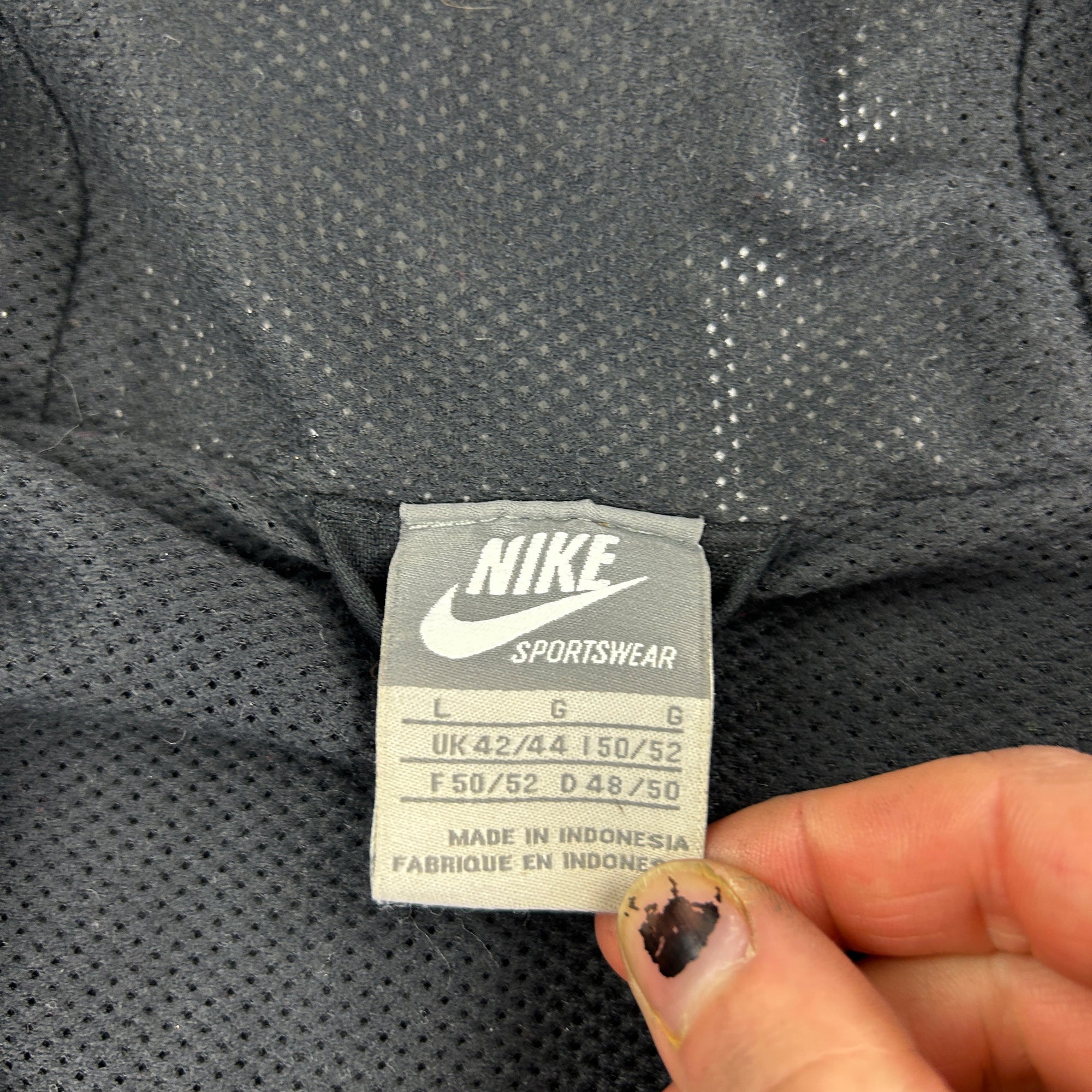 Vintage Nike Black Multi Pocket Jacket L Nylon Polyester y2k 