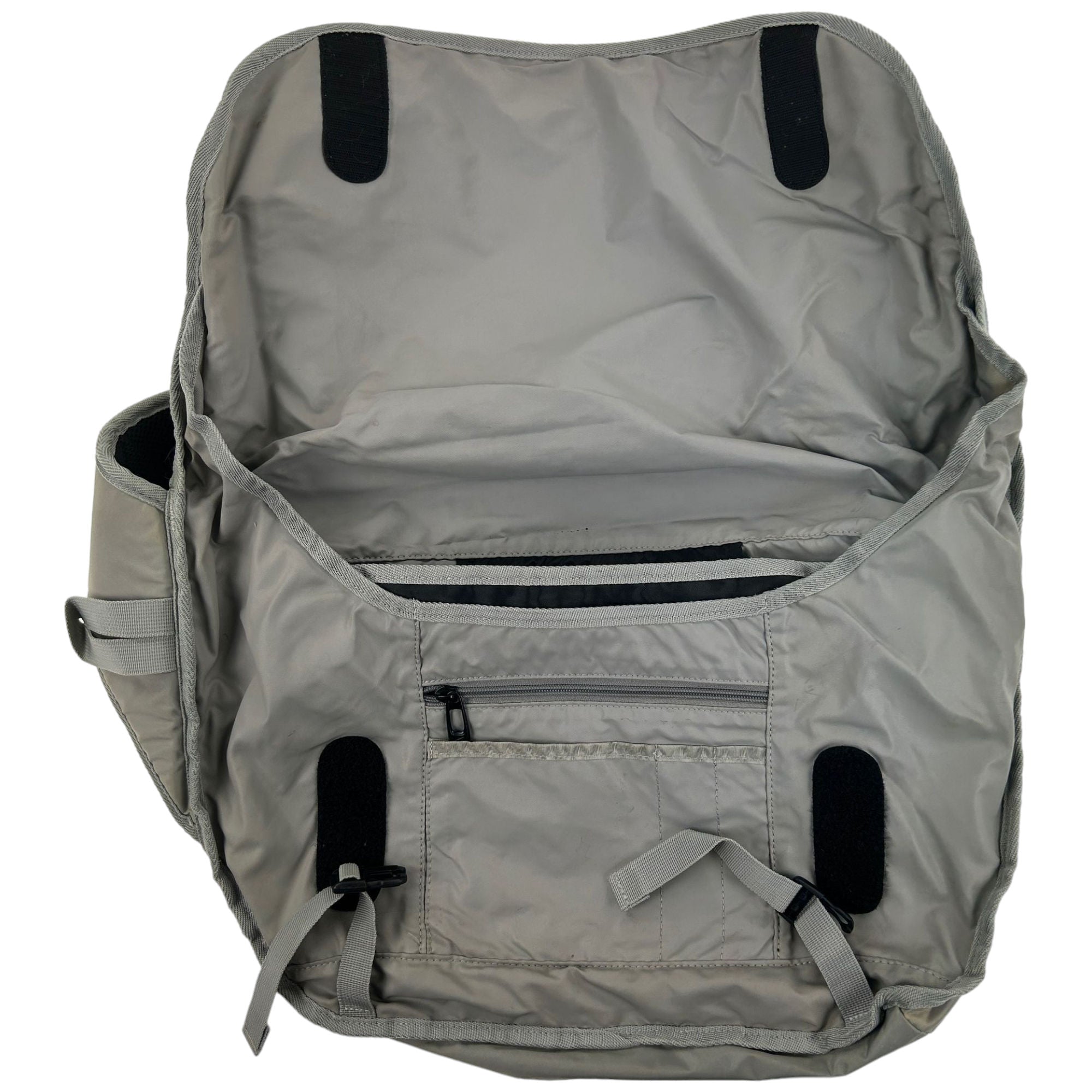 Vintage Nike Grey Sling Bag / Messenger Bag Polyester Y2k 