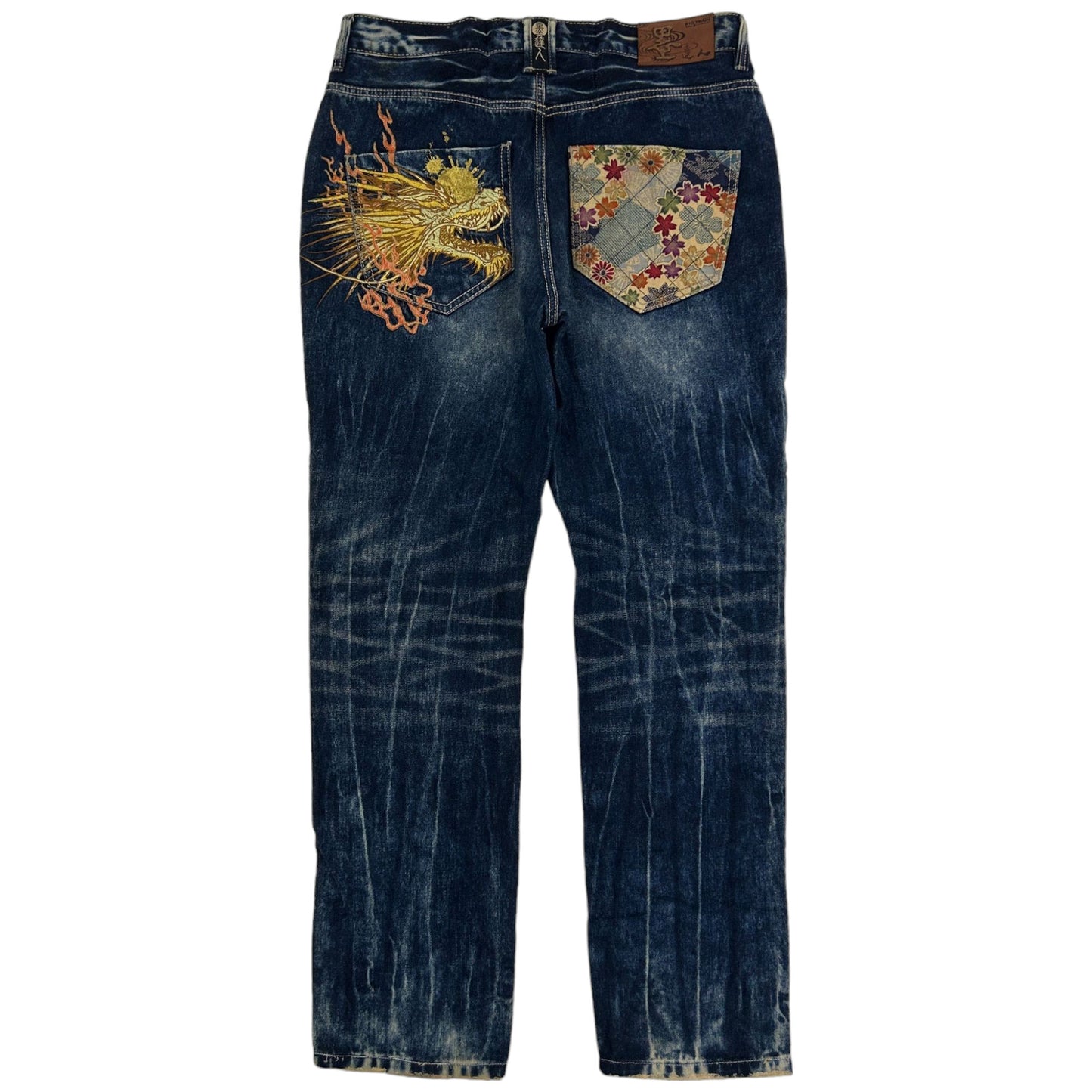 Vintage Dragon Big Train Japanese Denim Trousers Size W37