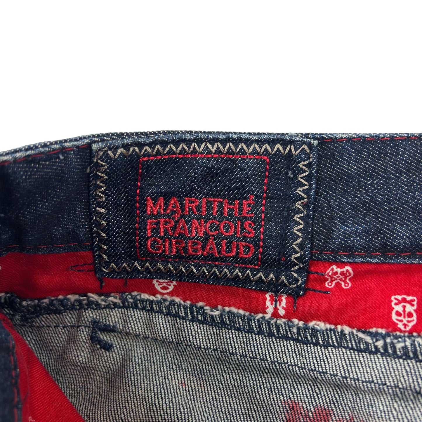 Vintage Marithe Francois Girbaud Stripe Denim Jeans Size W28