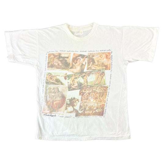 Vintage Michelangelo art t shirt size S