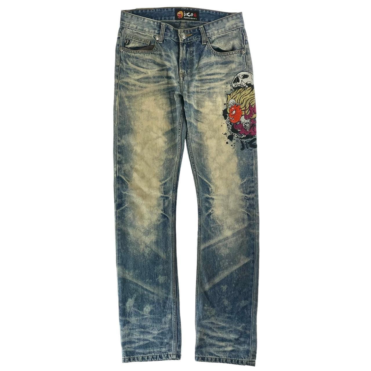 Vintage Jizo monster Japanese denim jeans trousers W30 - second 